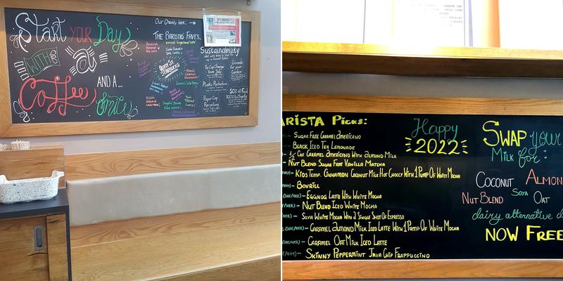 Starbucks Coffee Menu