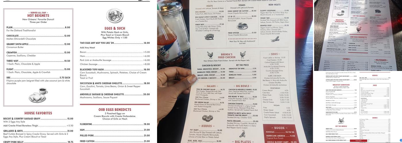 Brenda's Oakland Menu