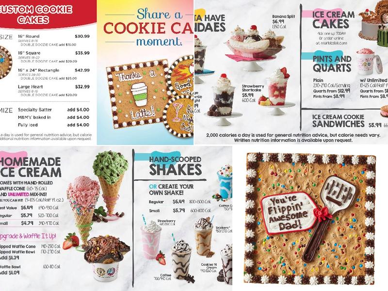 Marble Slab Creamery Menu