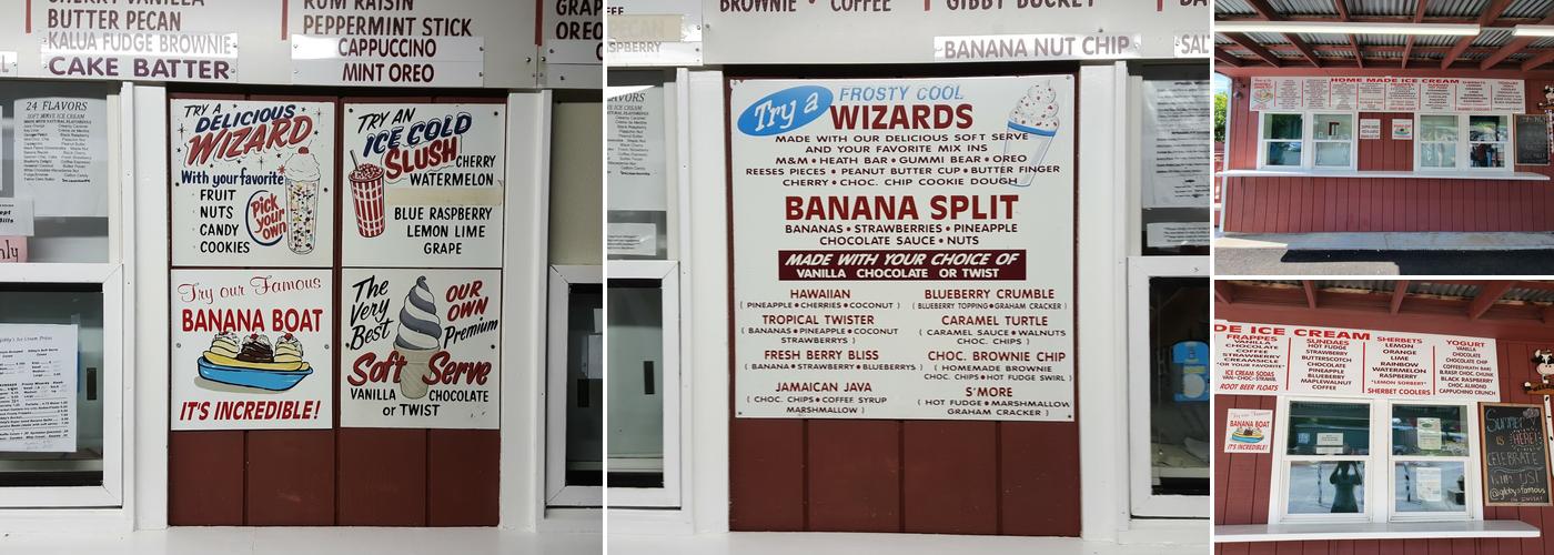 Gibsons Dairy Farm Menu