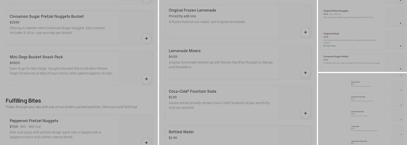 Snacks & Drinks Menu