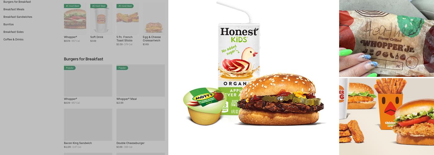 Burger King Menu
