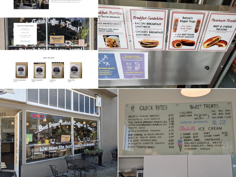 Golden Bear Trading Company Menu