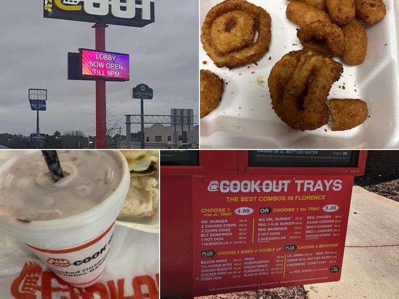 Cook Out Menu