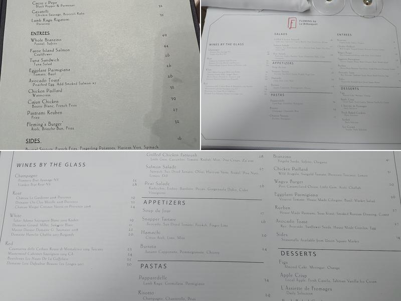 Fleming by Le Bilboquet Menu