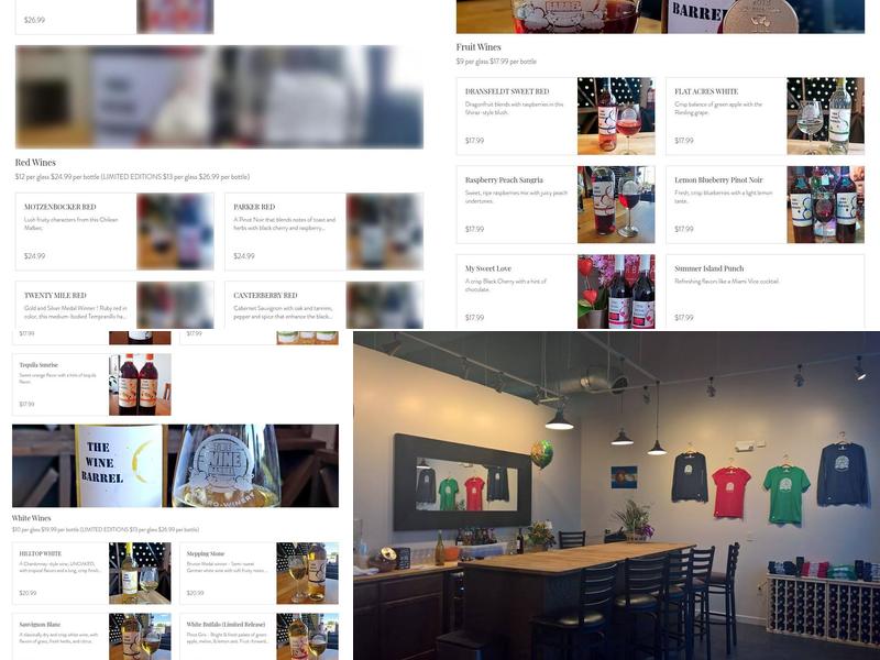 The Wine Barrel Menu