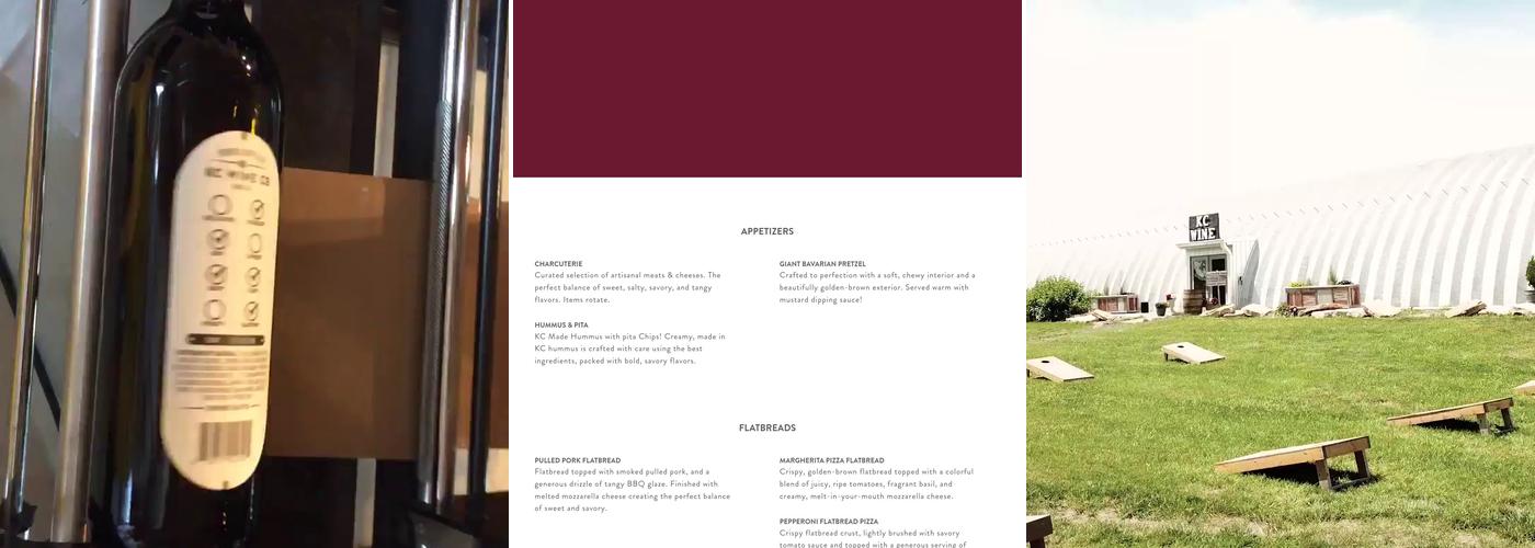 KC Wine Co Menu