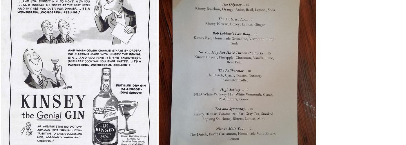 New Liberty Distillery Menu