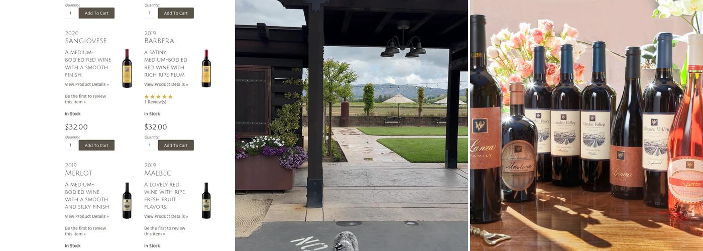 Wooden Valley Winery Menu