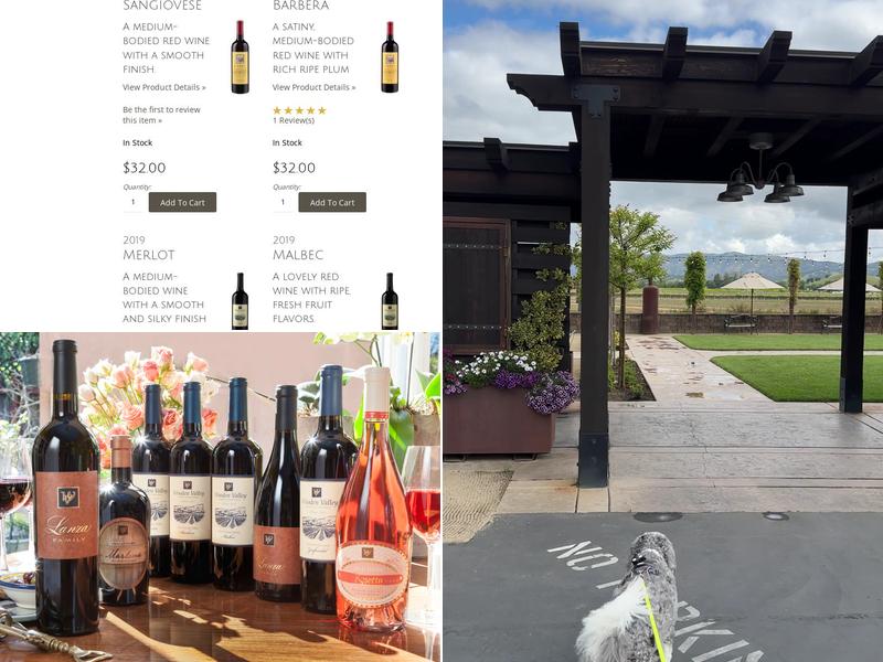 Wooden Valley Winery Menu