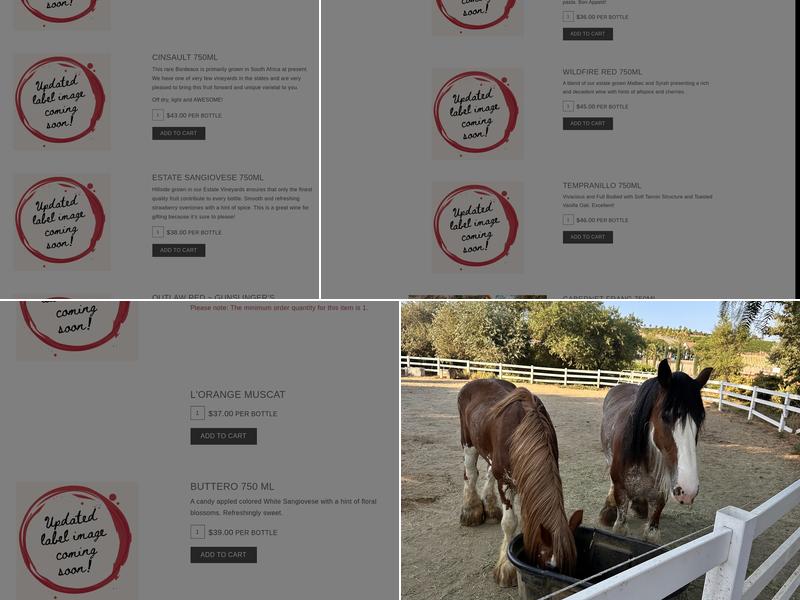 Longshadow Ranch Winery Menu