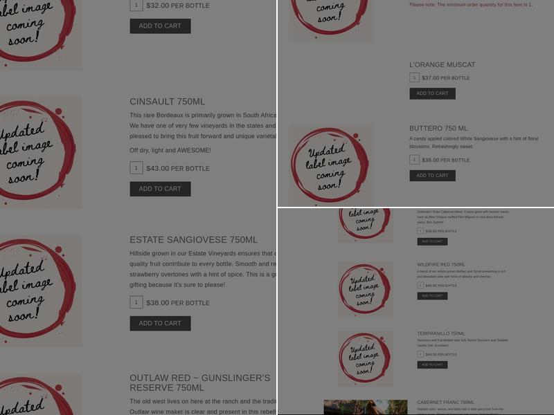 Longshadow Ranch Winery Menu