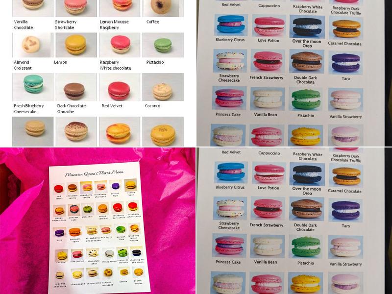 Macaron Queen Menu