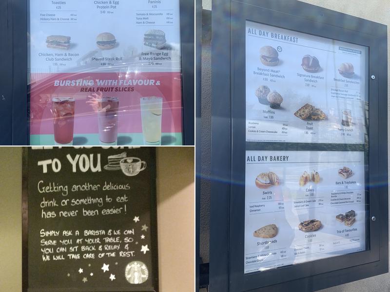 Starbucks Coffee Menu