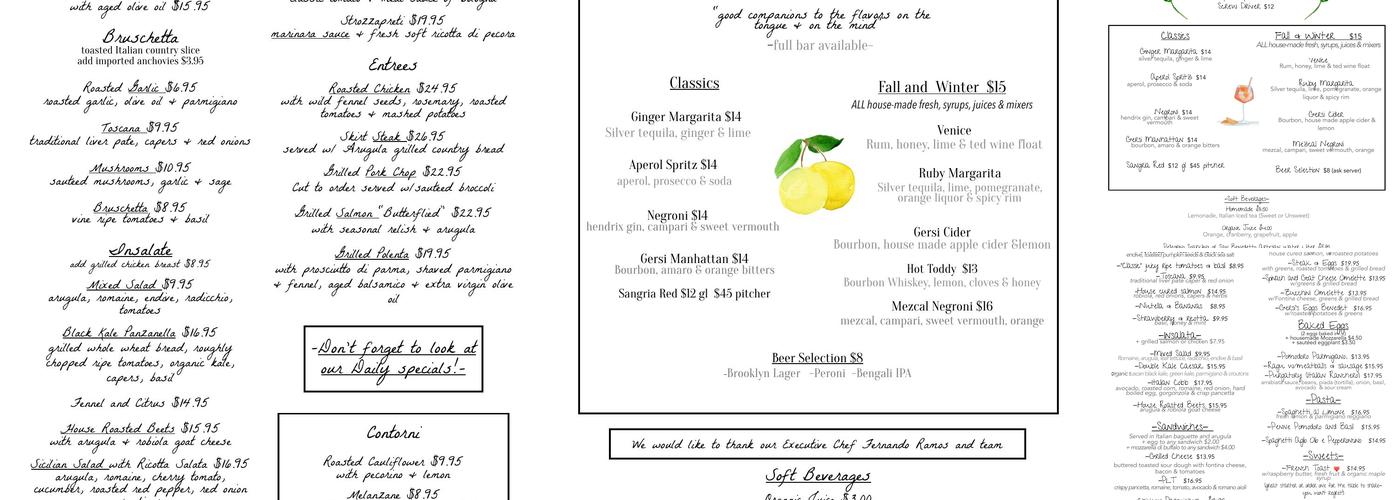 Gersi RVA Menu