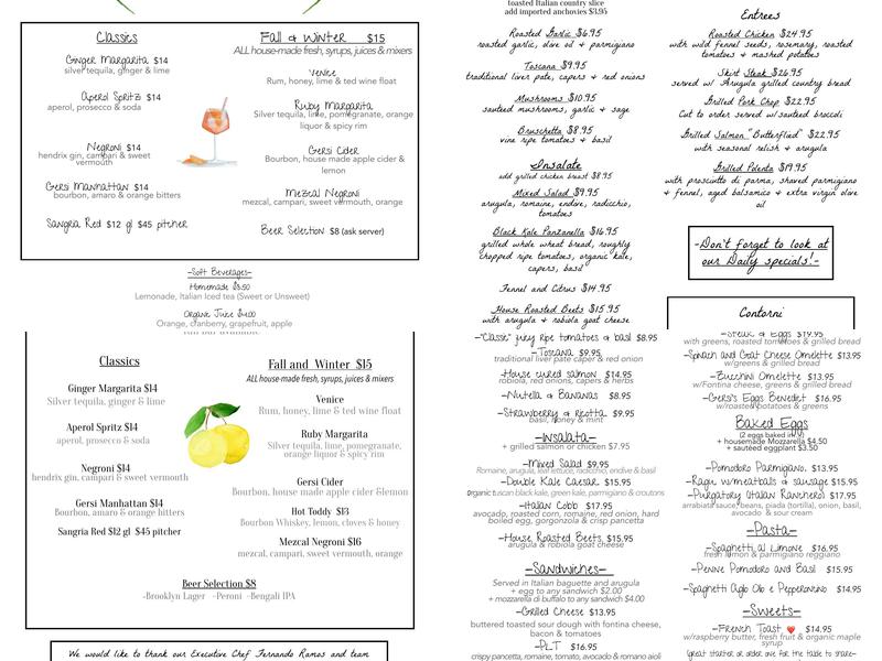 Gersi RVA Menu