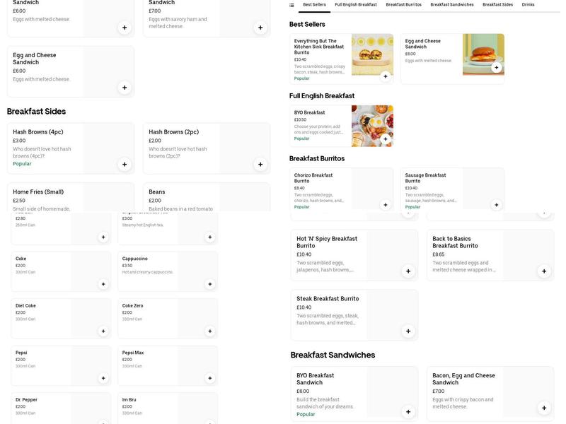 The Sandwich Station Menu