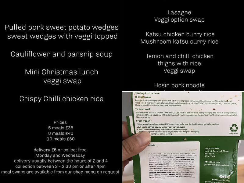 The Weight Loss Prep Kitchen Menu