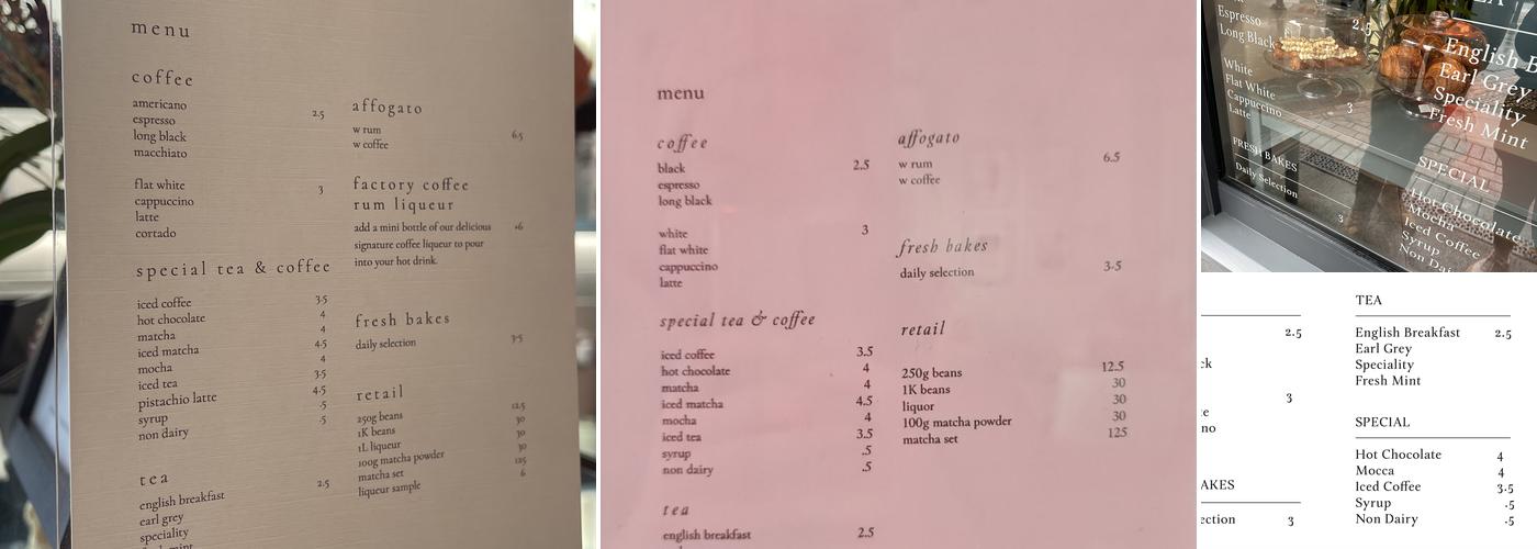 Factory Coffee Mcr Menu