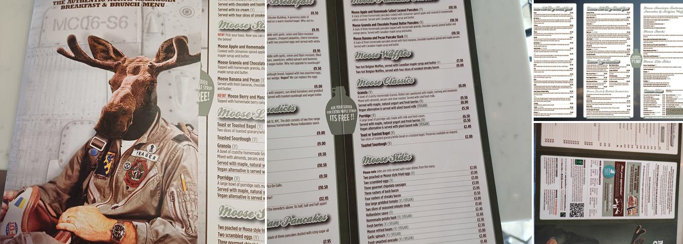 Moose Coffee Menu
