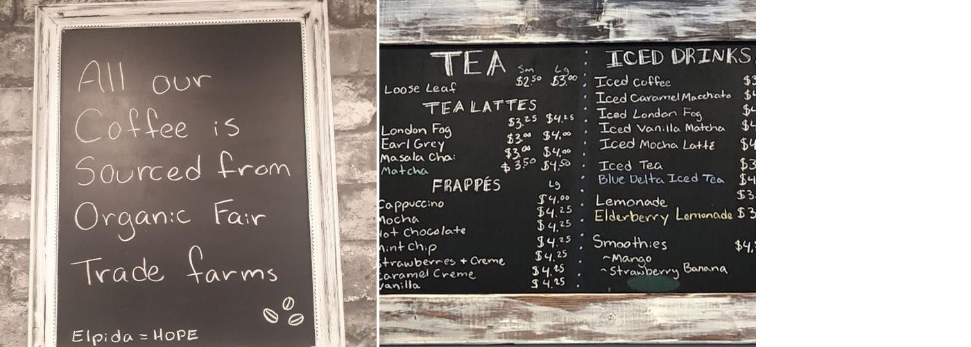 Elpida Café & Roastery Menu