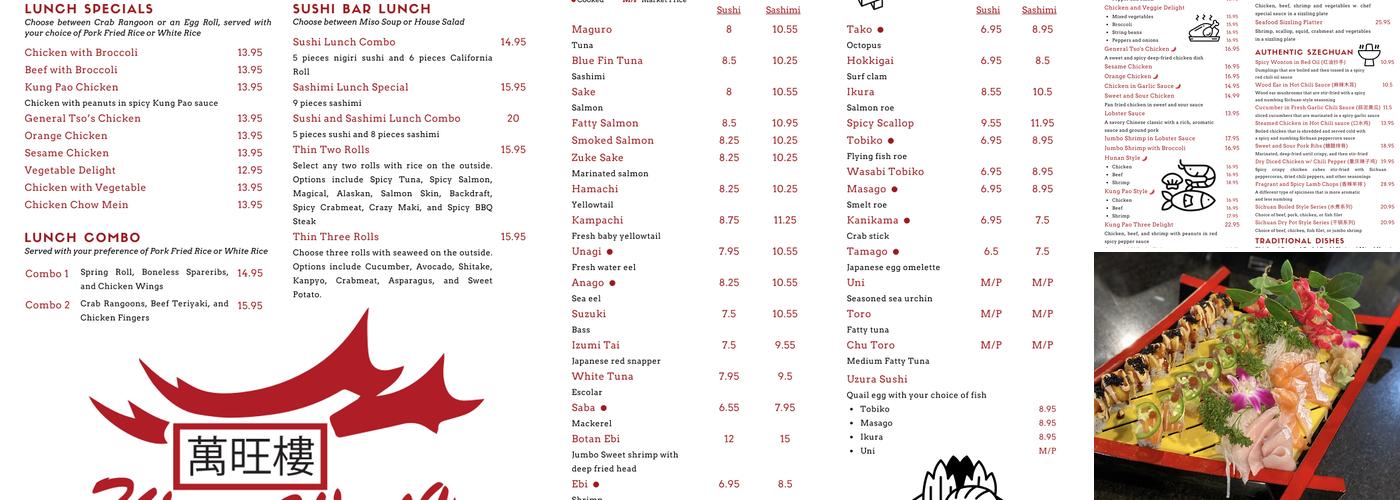 Wan Wang Restaurant Menu