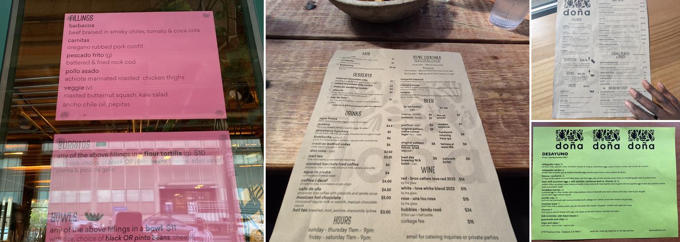 doña Menu