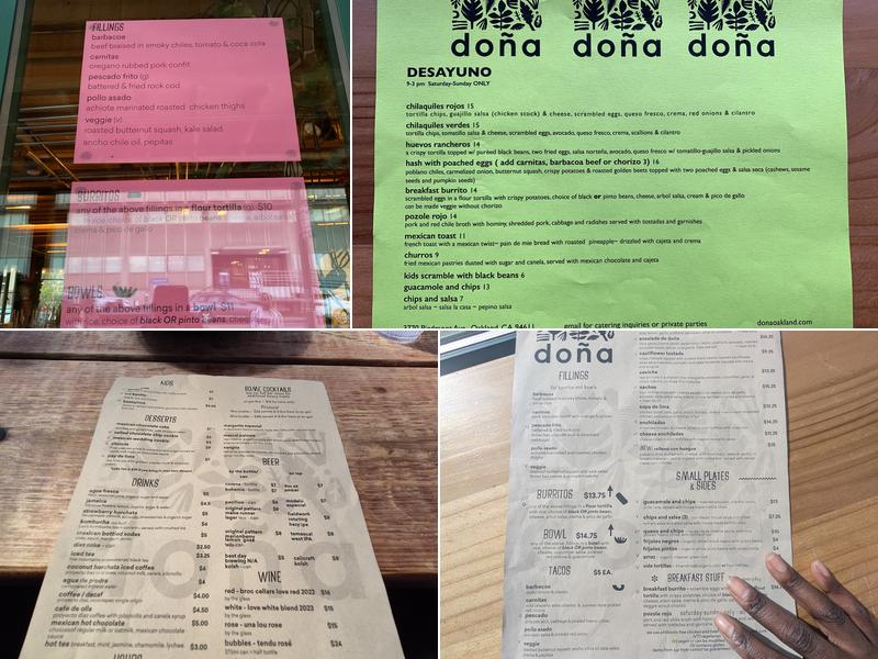 doña Menu