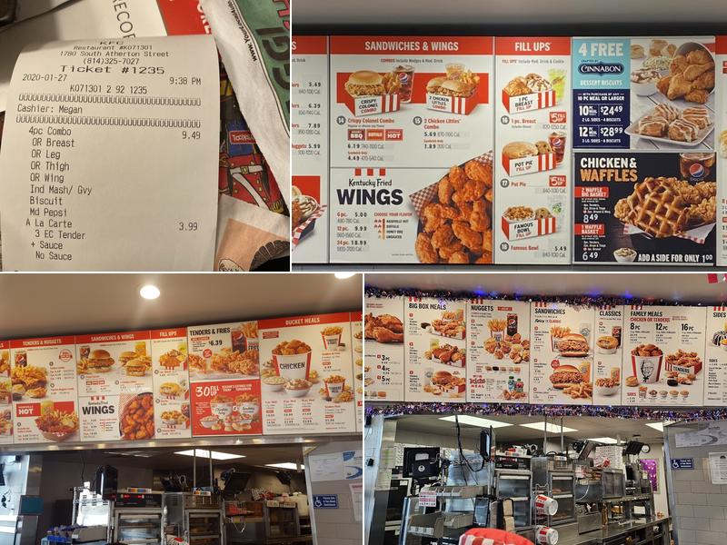 KFC Menu