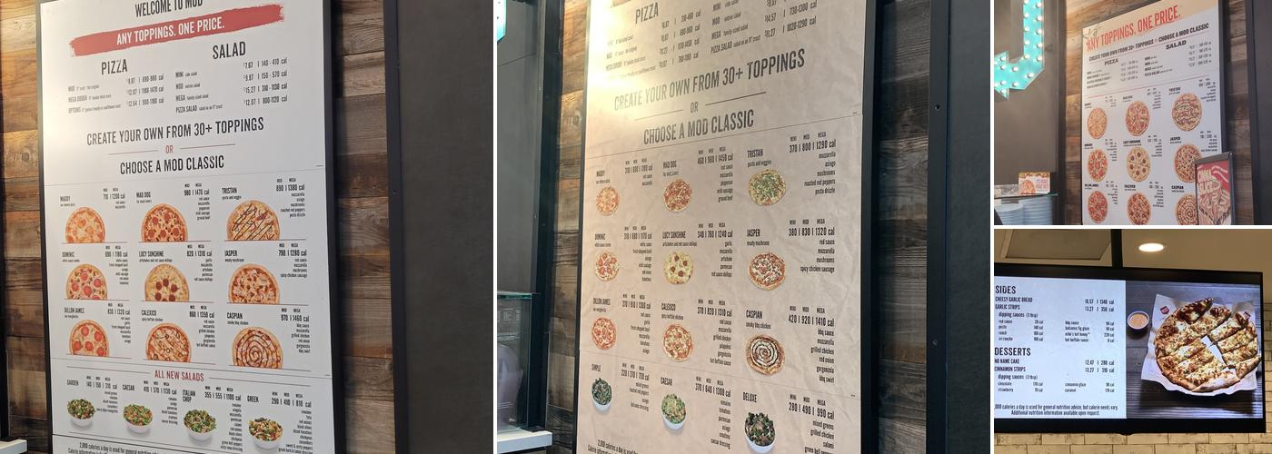 MOD Pizza Menu