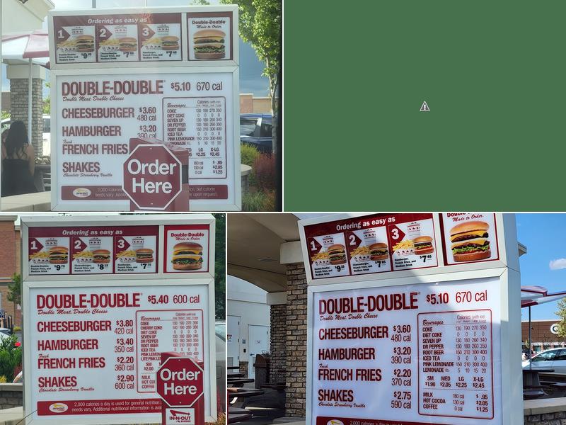 In-N-Out Burger Menu