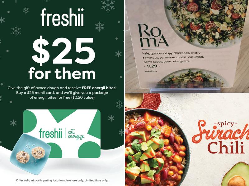 Freshii Menu