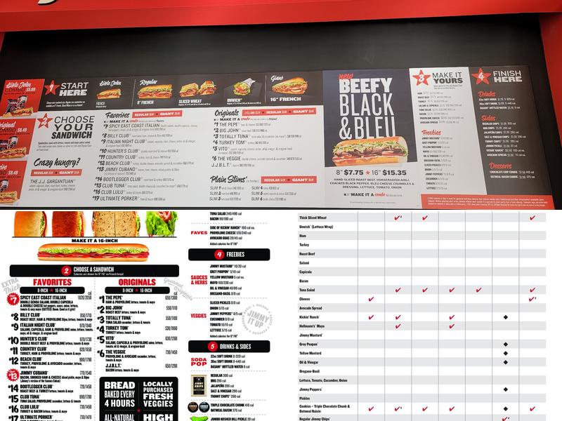 Jimmy John's Menu