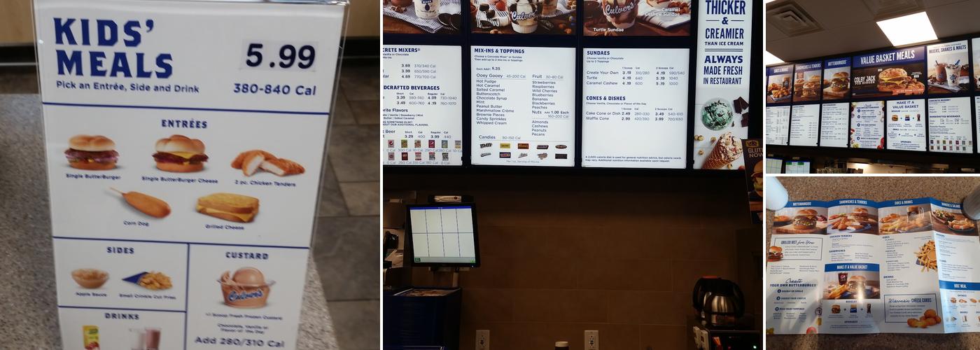 Culver’s Menu