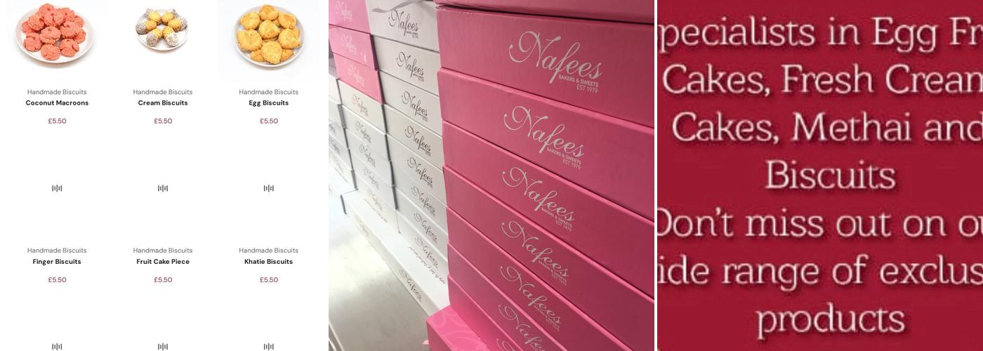 Nafees Bakers & Sweets Walsall Menu