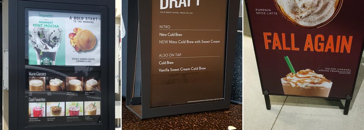 Starbucks Menu