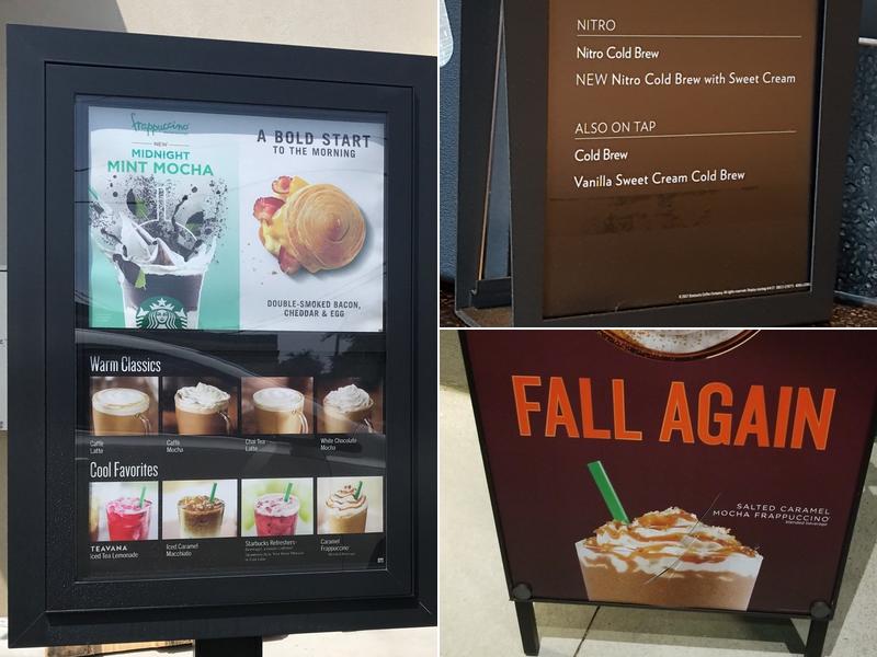 Starbucks Menu