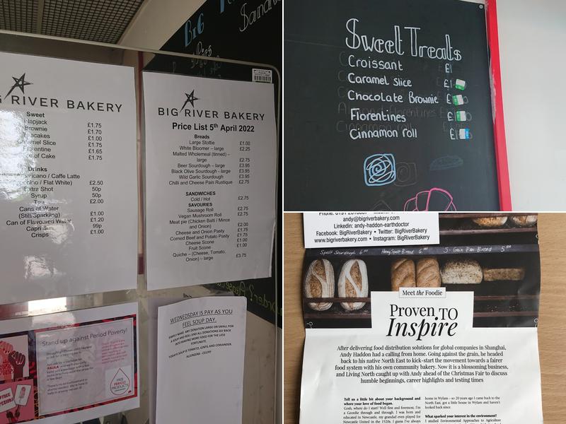 Big River Bakery Menu
