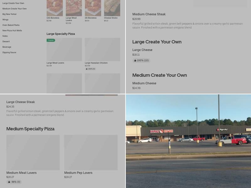 Pizza Hut Menu