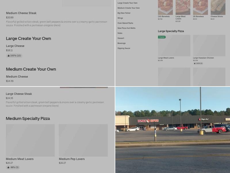 Pizza Hut Menu