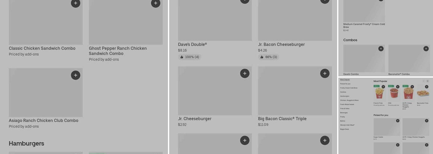 Wendy's Menu