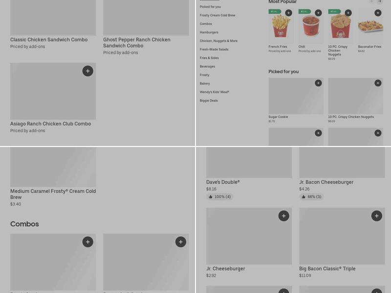 Wendy's Menu