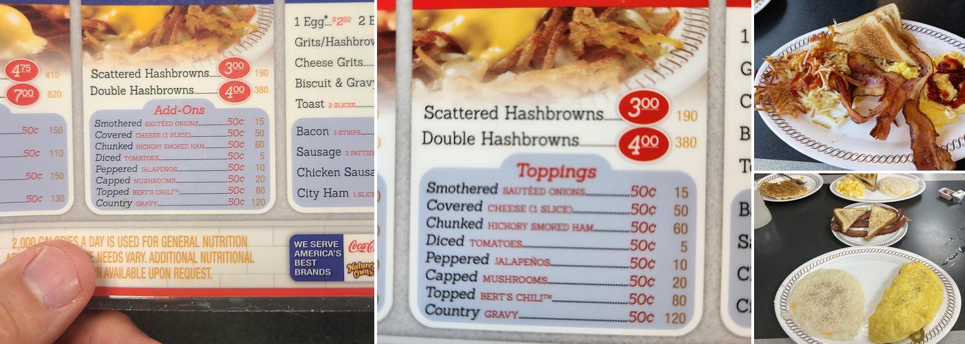 Waffle House Menu