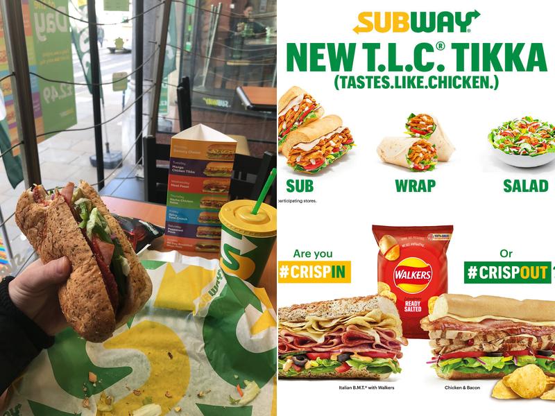 Subway Menu
