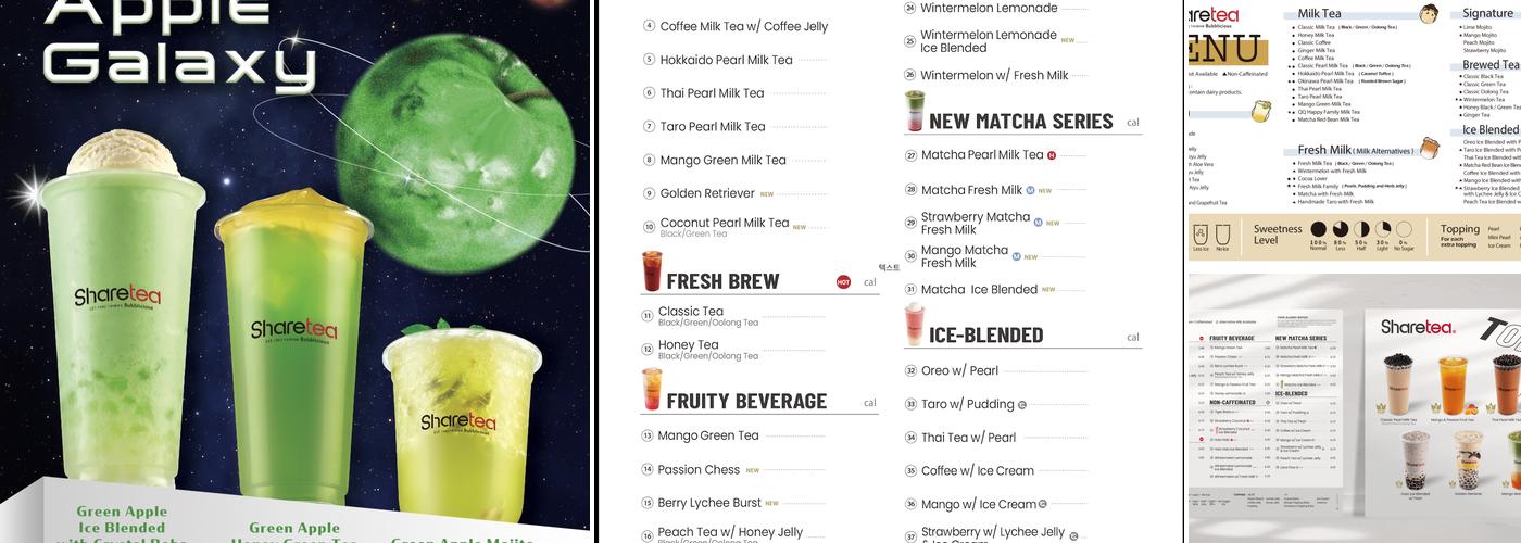 Sharetea Menu