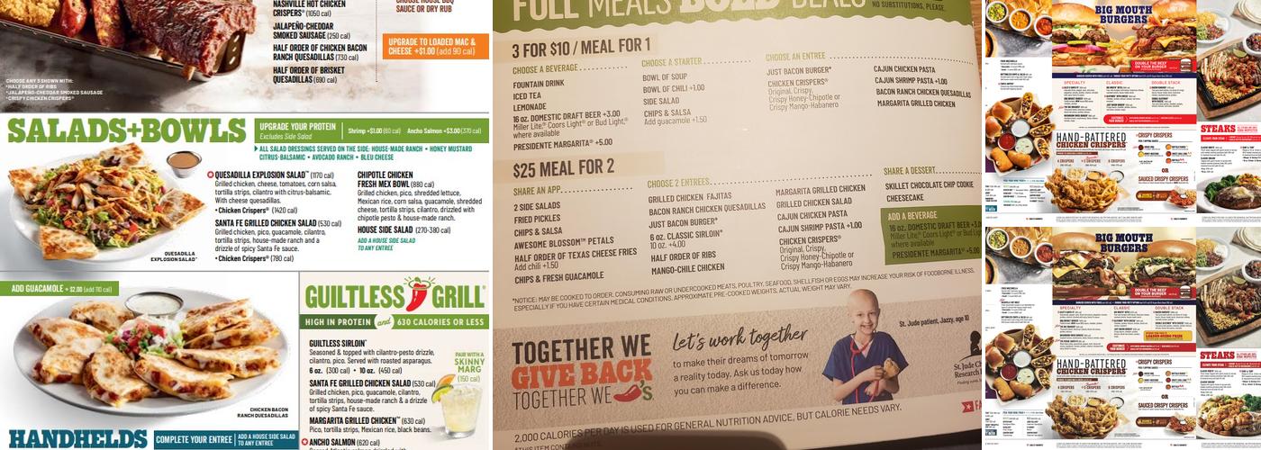 Chili's Grill & Bar Menu