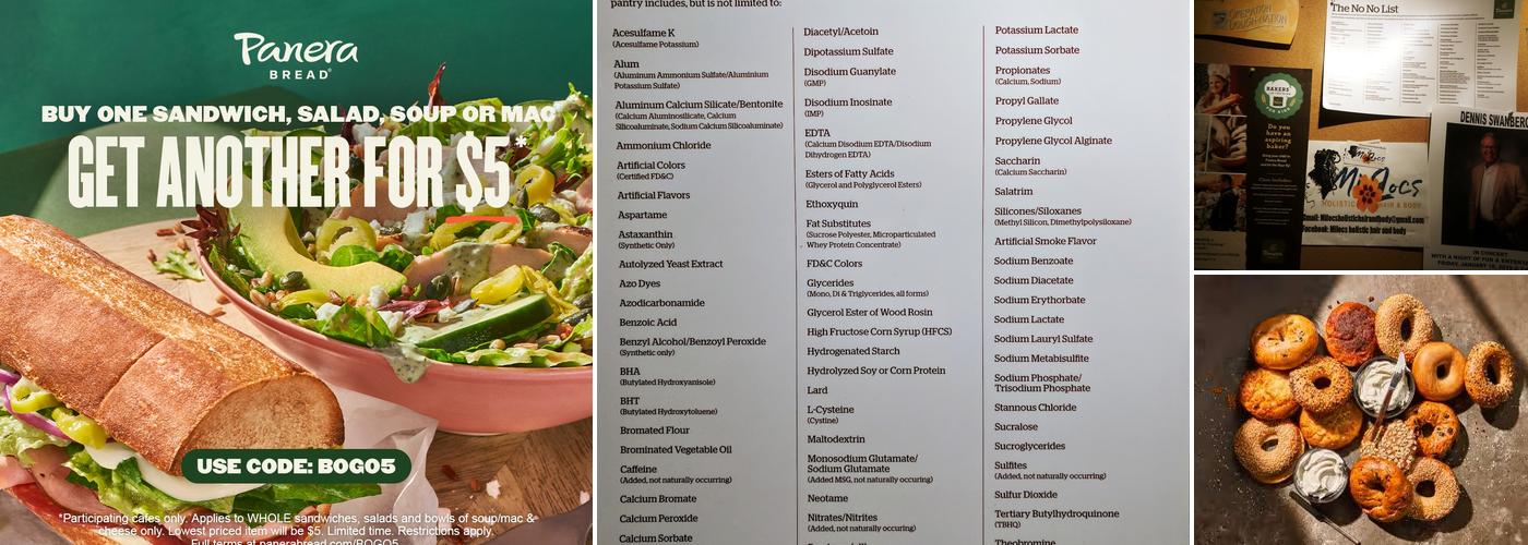 Panera Bread Menu