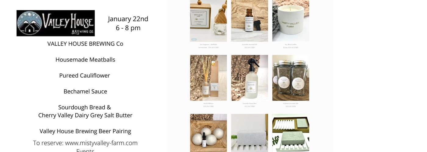 Misty Valley Farm Menu