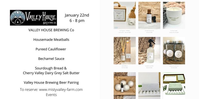 Misty Valley Farm Menu