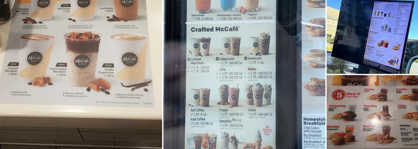 McDonald's Menu